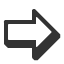 rightwards-bottom-shaded-white-arrow icon