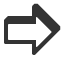 rightwards-top-shaded-white-arrow icon
