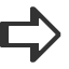 rightwards-left-shaded-white-arrow icon