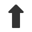 upwards-triangle-headed-arrow-with-heavy-shaft icon