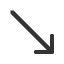 south-east-arrow icon