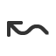 leftwards-wave-arrow icon