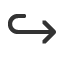 rightwards-arrow-with-hook icon