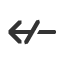 left-right-arrow-with-stroke icon