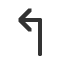 upwards-arrow-with-tip-leftwards icon