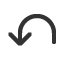 anticlockwise-top-semicircle-arrow icon