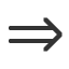 rightwards-double-arrow icon