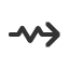 rightwards-squiggle-arrow icon