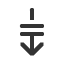 downwards-arrow-with-double-stroke icon