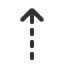 upwards-dashed-arrow icon