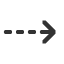 rightwards-dashed-arrow icon