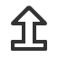 upwards-white-arrow-on-pedestal icon