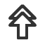 upwards-white-double-arrow icon