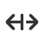 left-right-arrow-with-vertical-stroke icon