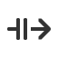 rightwards-arrow-with-double-vertical-stroke icon