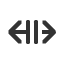 left-right-arrow-with-double-vertical-stroke icon