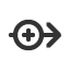 right-arrow-with-circled-plus icon