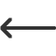 long-leftwards-arrow icon