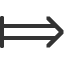 long-rightwards-double-arrow-from-bar icon