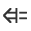 leftwards-double-arrow-with-vertical-stroke icon