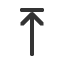 upwards-arrow-to-bar icon