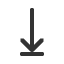 downwards-arrow-to-bar icon