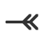 leftwards-double-arrow-tail icon