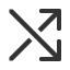 south-east-arrow-crossing-north-east-arrow icon