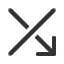 rising-diagonal-crossing-south-east-arrow icon