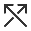 north-west-arrow-crossing-north-east-arrow icon
