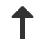 upwards-arrow-with-medium-triangle-arrowhead icon