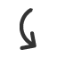 left-side-arc-anticlockwise-arrow icon