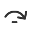 top-arc-clockwise-arrow-with-minus icon