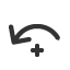 top-arc-anticlockwise-arrow-with-plus icon
