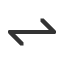 left-barb-down-right-barb-up-harpoon icon