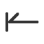 leftwards-harpoon-with-barb-up-to-bar icon
