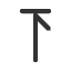 upwards-harpoon-with-barb-right-to-bar icon