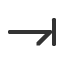 rightwards-harpoon-with-barb-down-to-bar icon
