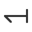leftwards-harpoon-with-barb-down-from-bar icon