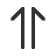 upwards-harpoon-barb-left-beside-upwards-harpoon-barb-right icon