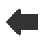 leftwards-heavy-arrow icon