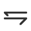 leftwards-harpoon-barb-down-above-rightwards-harpoon-barb-down icon