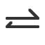 rightwards-harpoon-barb-up-above-leftwards-harpoon-barb-up icon