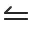 leftwards-harpoon-barb-up-above-long-dash icon