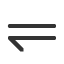 leftwards-harpoon-barb-down-below-long-dash icon