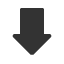 downwards-heavy-arrow icon