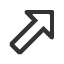 north-east-white-arrow icon