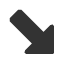south-east-black-arrow icon