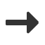 rightwards-arrow-with-medium-triangle-arrowhead icon
