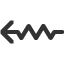 long-leftwards-squiggle-arrow icon